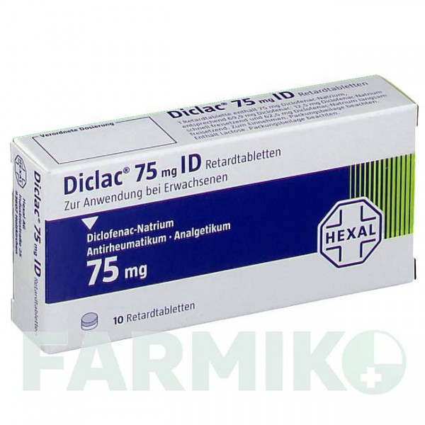 ДИКЛАК (DICLAC) 75 таблетки 10 шт - Диклофенак HEXAL