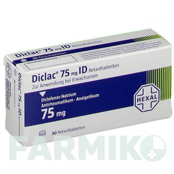 ДИКЛАК (DICLAC) 75 таблетки 30 шт - Диклофенак HEXAL