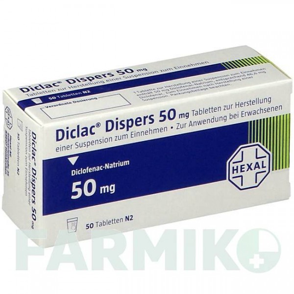 ДИКЛАК (DICLAC) таблетки 50 шт - Диклофенак HEXAL