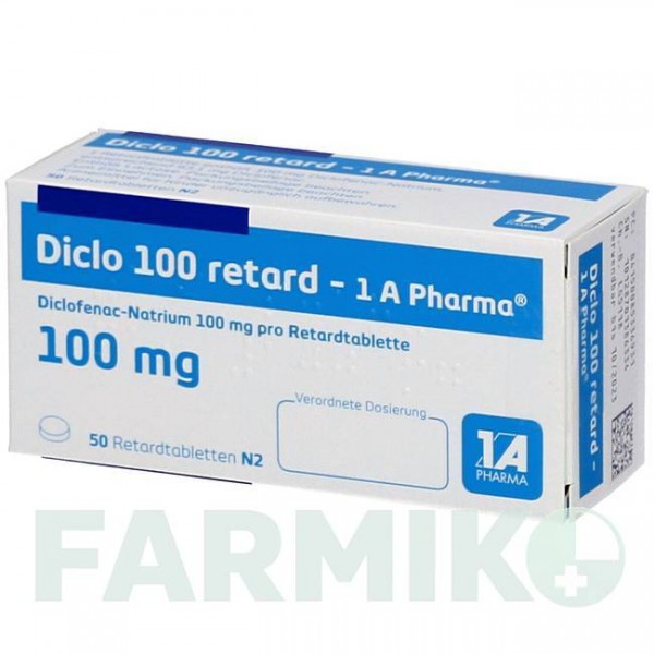 ДИКЛО (DICLO) 100 таблетки 50 шт - Диклофенак 1 A PHARMA