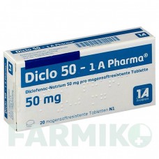 ДИКЛО (DICLO) 50 таблетки 20 шт - Диклофенак 1 A PHARMA