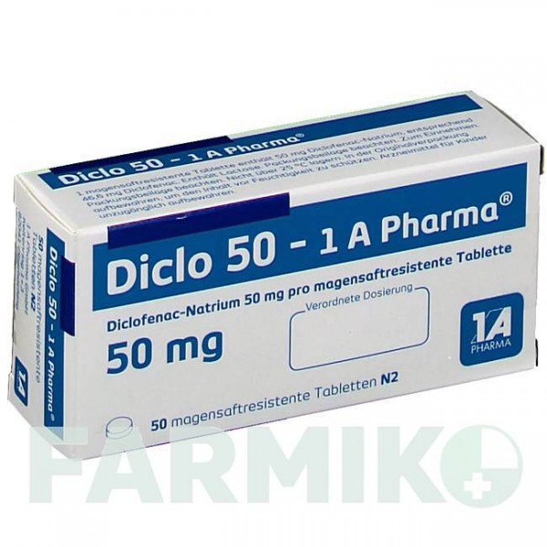 ДИКЛО (DICLO) 50 таблетки 50 шт - Диклофенак 1 A PHARMA