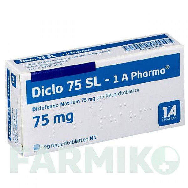 ДИКЛО (DICLO) 75 таблетки 20 шт - Диклофенак 1 A PHARMA