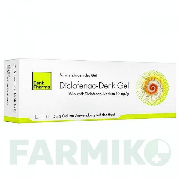ДИКЛОФЕНАК (DICLOFENAC) 10 мг/г гель 50 г - Диклофенак DENK PHARMA