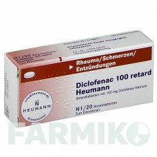 ДИКЛОФЕНАК (DICLOFENAC) 100 таблетки 20 шт - Диклофенак HEUMANN PHARMA