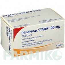 ДИКЛОФЕНАК (DICLOFENAC) 100 мг супозиторії 50 шт - Диклофенак STADAPHARM