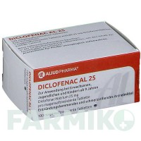 ДИКЛОФЕНАК (DICLOFENAC) 25 таблетки 100 шт - Диклофенак ALIUD PHARMA