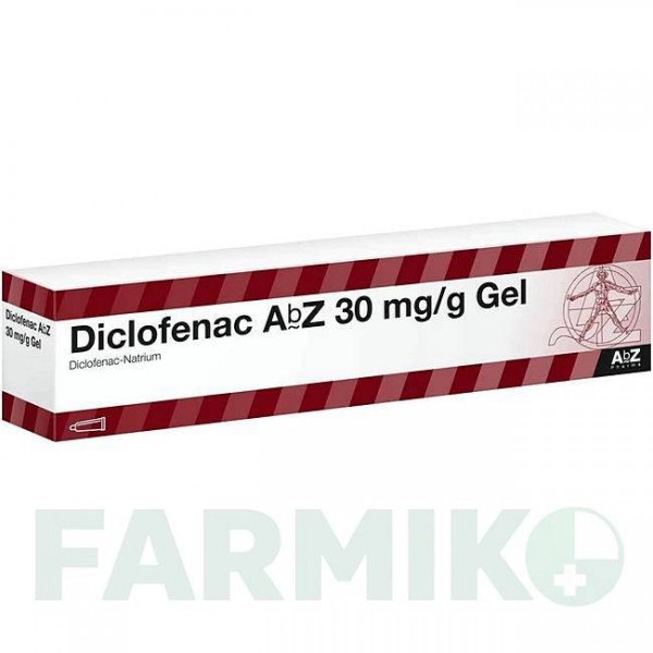 ДИКЛОФЕНАК (DICLOFENAC) 30 мг/г гель 50 г - Диклофенак ABZ PHARMA