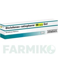 ДИКЛОФЕНАК (DICLOFENAC) 30 мг/г гель 90 г - Диклофенак RATIOPHARM
