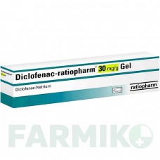 ДИКЛОФЕНАК (DICLOFENAC) 30 мг/г гель 90 г - Диклофенак RATIOPHARM