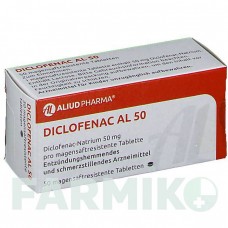 ДИКЛОФЕНАК (DICLOFENAC) 50 таблетки 50 шт - Диклофенак ALIUD PHARMA