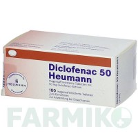 ДИКЛОФЕНАК (DICLOFENAC) 50 таблетки 100 шт - Диклофенак HEUMANN PHARMA