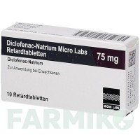 ДИКЛОФЕНАК (DICLOFENAC) 75 мг таблетки 10 шт - Диклофенак MICRO LABS
