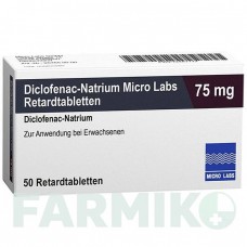 ДИКЛОФЕНАК (DICLOFENAC) 75 мг таблетки 50 шт - Диклофенак MICRO LABS