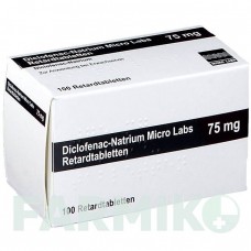 ДИКЛОФЕНАК (DICLOFENAC) 75 мг таблетки 100 шт - Диклофенак MICRO LABS