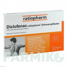 ДИКЛОФЕНАК (DICLOFENAC) пластир 10 шт - Диклофенак RATIOPHARM
