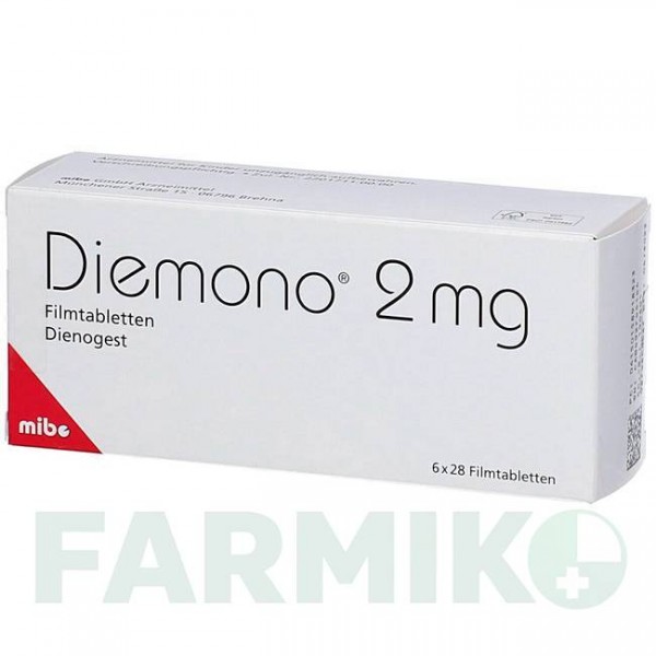 ДИЕМОНО (DIEMONO) 2 мг таблетки 6x28 шт - Диеногест MIBE