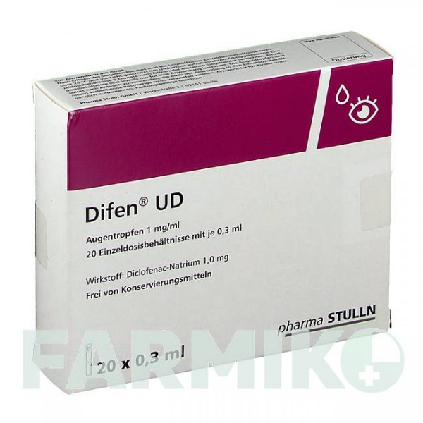 ДИФЕН (DIFEN) 1 мг/мл краплі 20x0,3 мл - Диклофенак PHARMA STULLN
