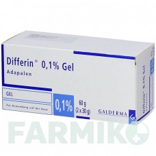 ДИФФЕРИН (DIFFERIN) 0,1% гель 60 г - Адапален AXICORP PHARMA