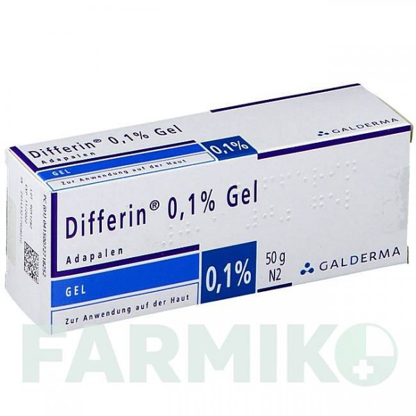 ДИФФЕРИН (DIFFERIN) 0,1% гель 50 г - Адапален GALDERMA