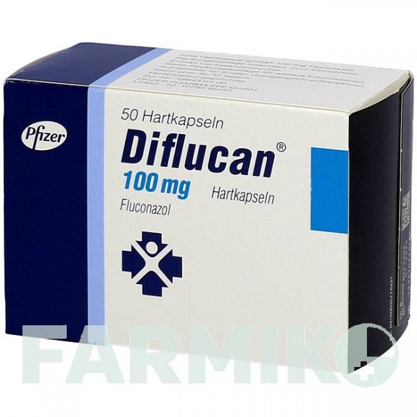 ДИФЛЮКАН (DIFLUCAN) 100 мг капсули 50 шт - Флуконазол PFIZER