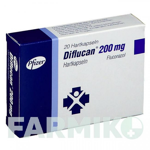 ДИФЛЮКАН (DIFLUCAN) 200 мг капсули 20 шт - Флуконазол PFIZER