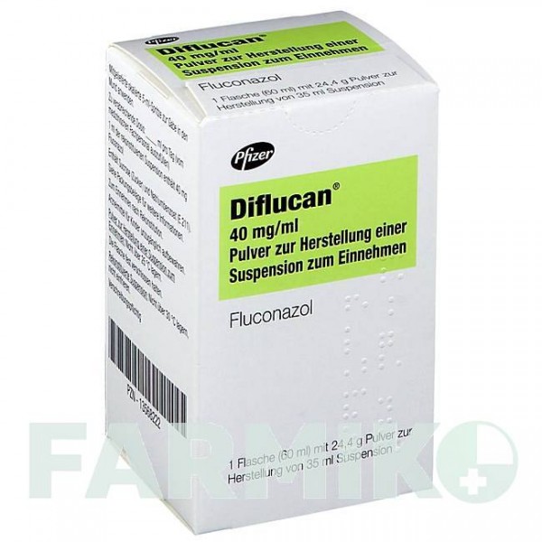 ДИФЛЮКАН (DIFLUCAN) 40 мг/мл порошок 1 шт - Флуконазол PFIZER