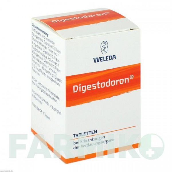 ДІГЕСТОДОРОН (DIGESTODORON) таблетки 250 шт - Активні речовини WELEDA