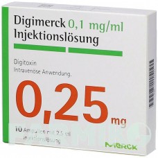 ДИГИМЕРК (DIGIMERCK) 0,1 мг/мл раствор 10x2,5 мл - Дигитоксин MERCK HEALTHCARE
