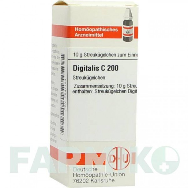 ДИГИТАЛИС (DIGITALIS) C 200 глобули 10 г - Гомеопатия DHU