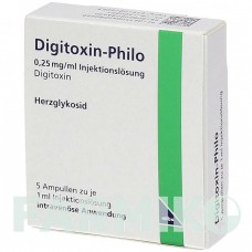ДИГИТОКСИН (DIGITOXIN) 0,25 мг/мл ампулы 5x1 мл - Дигитоксин MIBE