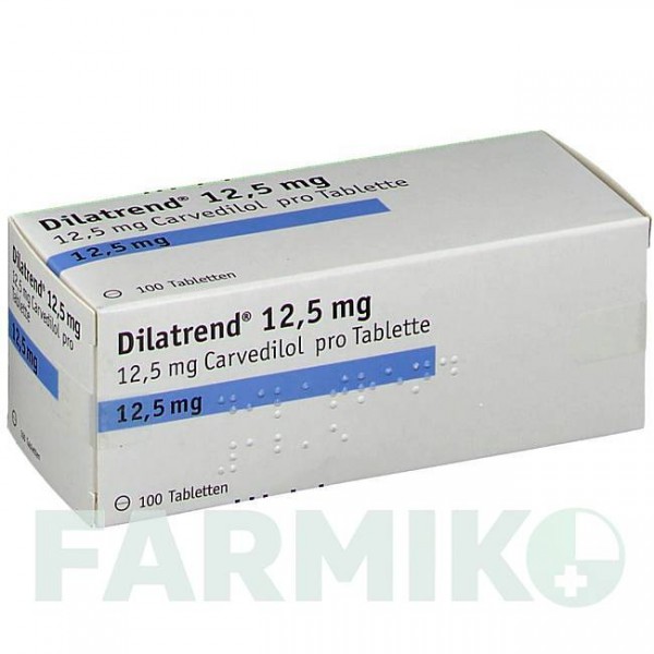 ДИЛАТРЕНД (DILATREND) 12,5 мг таблетки 100 шт - Карведилол CHEPLAPHARM