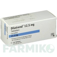 ДИЛАТРЕНД (DILATREND) 12,5 мг таблетки 100 шт - Карведилол KOHLPHARMA