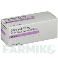 ДИЛАТРЕНД (DILATREND) 25 мг таблетки 100 шт - Карведилол CHEPLAPHARM