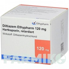 ДИЛТИАЗЕМ (DILTIAZEM) 120 мг капсулы 100 шт - Дилтиазем ETHYPHARM