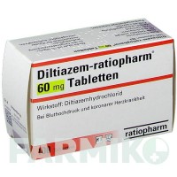 ДИЛТИАЗЕМ (DILTIAZEM) 60 мг таблетки 100 шт - Дилтиазем RATIOPHARM