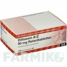 ДИЛТІАЗЕМ (DILTIAZEM) 90 мг таблетки 100 шт - Дилтіазем ABZ PHARMA
