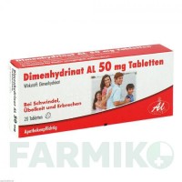 ДИМЕНГИДРИНАТ (DIMENHYDRINAT) 50 мг таблетки 20 шт - Дименгидринат ALIUD PHARMA