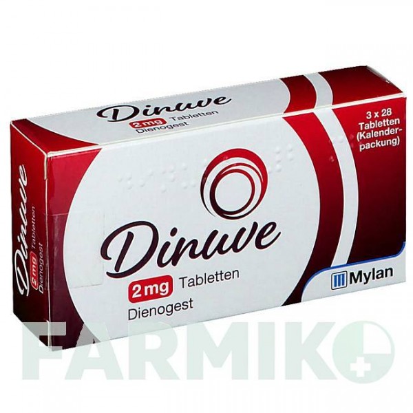 ДИНУВА (DINUVE) 2 мг таблетки 84 шт - Диеногест VIATRIS