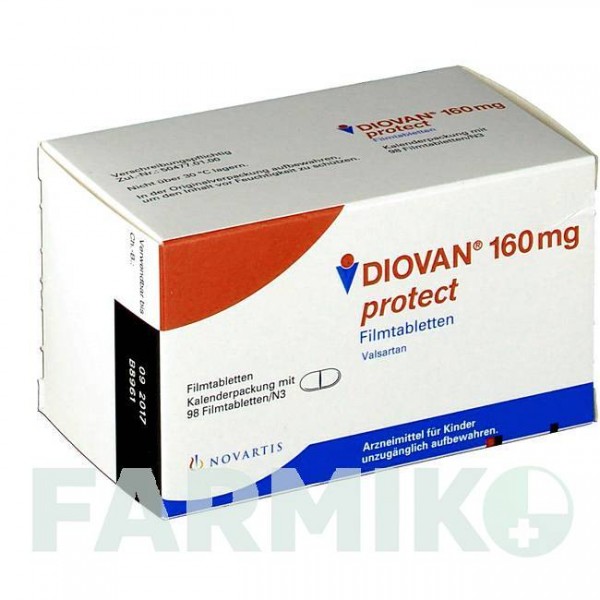 ДИОВАН (DIOVAN) 160 мг таблетки 98 шт - Валсартан NOVARTIS