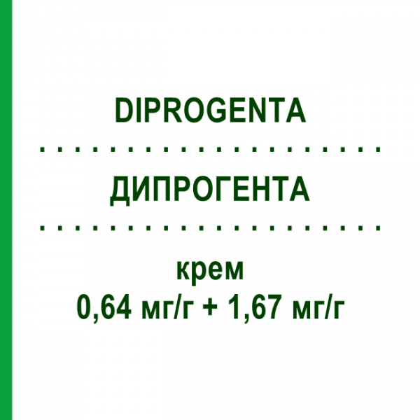 ДИПРОГЕНТА (DIPROGENTA) 0,64 мг/г + 1,67 мг/г крем 60 г - Бетаметазон, Антибиотик 2CARE4