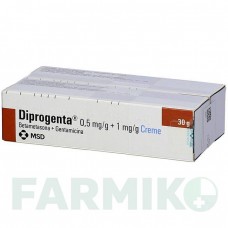 ДИПРОГЕНТА (DIPROGENTA) крем 60 г - Бетаметазон, Антибіотик ACA MULLER-ADAG PHARMA