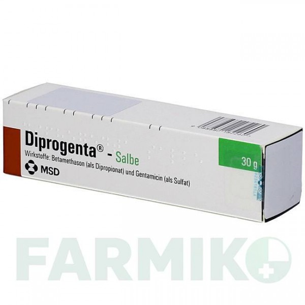 ДИПРОГЕНТА (DIPROGENTA) мазь 30 г - Бетаметазон, Антибіотик ACA MULLER-ADAG PHARMA