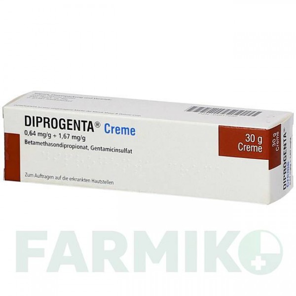 ДИПРОГЕНТА (DIPROGENTA) крем 30 г - Бетаметазон, Антибиотик AXICORP PHARMA