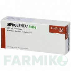 ДИПРОГЕНТА (DIPROGENTA) мазь 30 г - Бетаметазон, Антибиотик AXICORP PHARMA