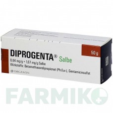 ДИПРОГЕНТА (DIPROGENTA) мазь 50 г - Бетаметазон, Антибиотик ORGANON