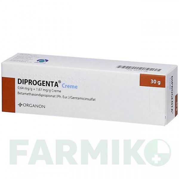 ДИПРОГЕНТА (DIPROGENTA) крем 30 г - Бетаметазон, Антибиотик ORIFARM