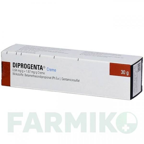 ДИПРОГЕНТА (DIPROGENTA) крем 60 г - Бетаметазон, Антибиотик PHARMA GERKE