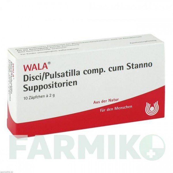 ДИСКИ (DISCI) супозиторії 10x2 г - Гомеопатія WALA HEILMITTEL