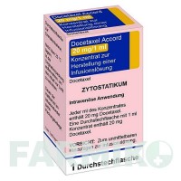 ДОЦЕТАКСЕЛ (DOCETAXEL) 20 мг/1 мл концентрат 1 шт - Доцетаксел ACCORD HEALTHCARE